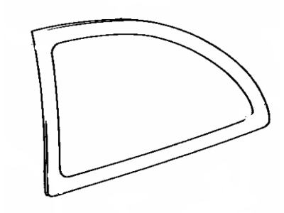 Toyota 62711-16500 Glass, Quarter Window, RH