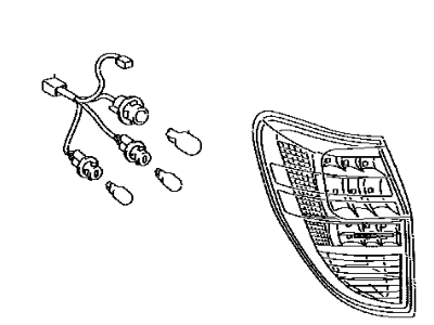 Toyota 81550-0R010 Lamp Assembly, Rear Combination