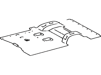 Toyota 58514-95D00-04 Carpet Assembly, Floor, Rear