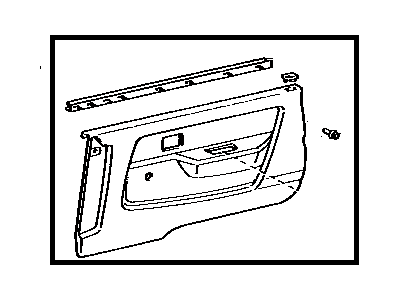 Toyota 67620-28062-04 Board Sub-Assembly, Front Door Trim, LH