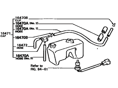 Toyota 16470-73012 Tank Assy, Radiator Reserve