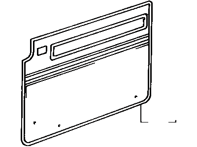 Toyota 67630-28043-03 Board Sub-Assy, Slide Door Trim, RH