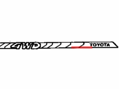 Toyota 75992-95D02-06 Stripe, Side, LH Upper