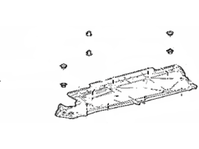 Toyota 58165-33020 Cover, Front Floor, RH