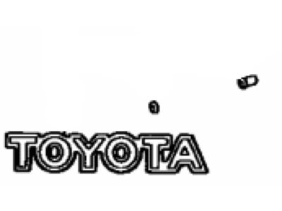 Toyota 75443-20130 Luggage Compartment Door Plate, No.3