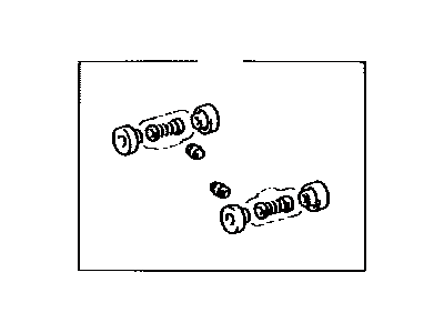 Toyota 04906-08010 Cup Kit, Rear Wheel Cylinder