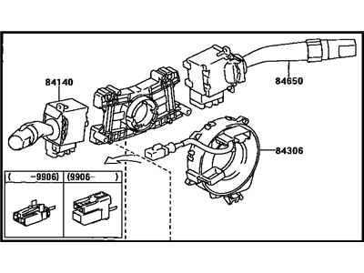 Toyota 84310-08030 Switch Assy, Turn Signal