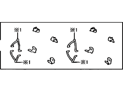Toyota 04947-08030 Fitting Kit, Disc Brake, Front