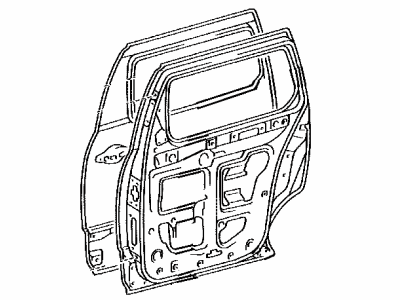 Toyota 67004-08010 Panel Sub-Assy, Rear Door, LH