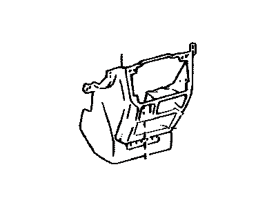 Toyota 55434-08010-B0 Panel, Instrument Panel Finish, Lower Center