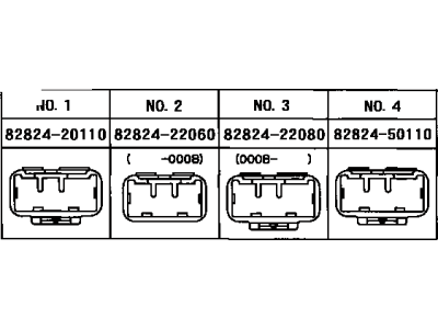 Toyota 82824-22060 Connector, Wiring Harness