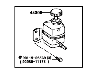 2001 Toyota Sienna Power Steering Reservoir - 44360-08010