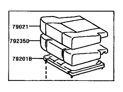 Toyota 79220-AE010-B1 Cushion Assembly Seat, RH