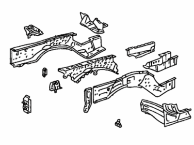 Toyota 57102-08010 Member Sub-Assy, Front Side, LH