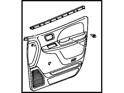 Toyota 67620-08080-E0 Board Sub-Assy, Front Door Trim, LH