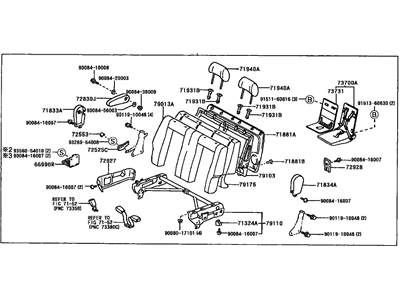 Toyota 79140-AE010-B1 Back Assembly Seat