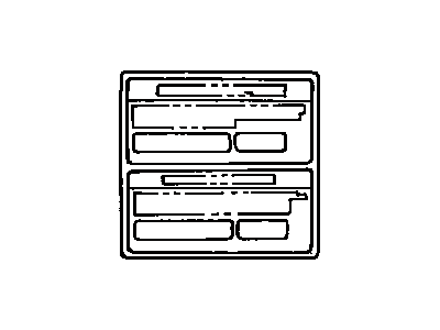 Toyota 88723-08020 Label, Cooler Service Caution