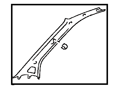 Toyota 62212-08010-B0 Garnish, Front Pillar, LH