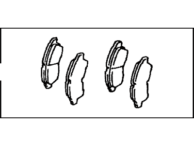 Toyota Sienna Brake Pad Set - 04465-45020