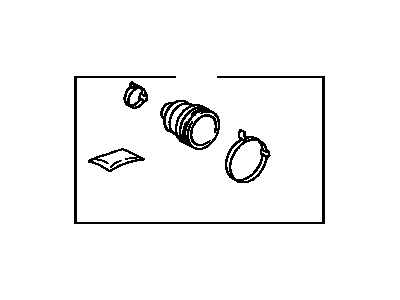 Toyota 04438-07010 Front Cv Joint Boot, Right