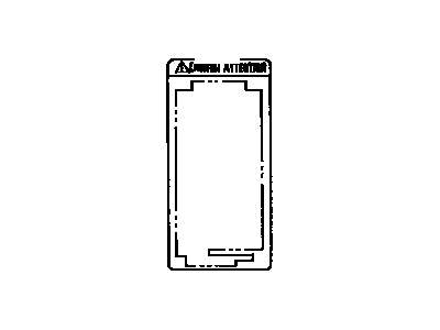 Toyota 74528-08010 Label, Power Slide Door Cation