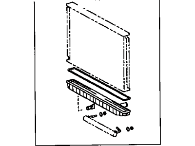 Toyota 04166-08011 Tank Kit, Radiator, Lower