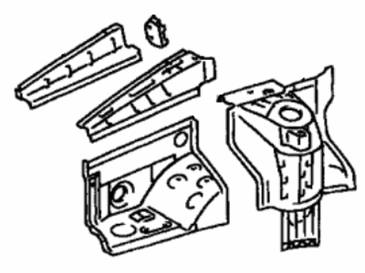 Toyota 53701-08011 Apron Sub-Assy, Front Fender, RH