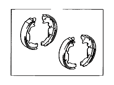 Toyota 04495-08010 Shoe Kit, Rear Brake