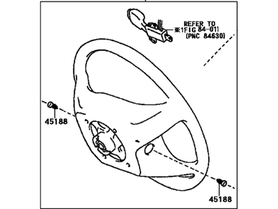 Toyota 45100-08050-E0 Wheel Assembly, Steering