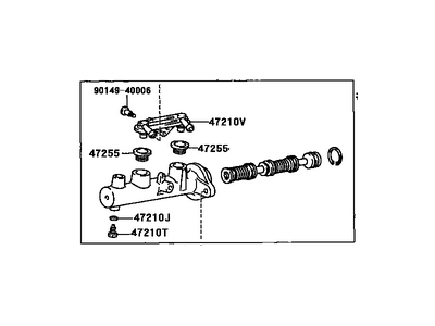 2001 Toyota Sienna Brake Master Cylinder - 47201-08030