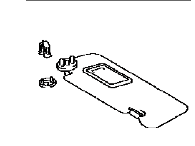 Toyota 74310-02E00-E1 Visor Assembly, Right