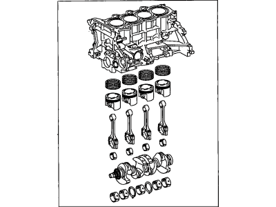 Toyota 11400-21050 Block Assembly, Short