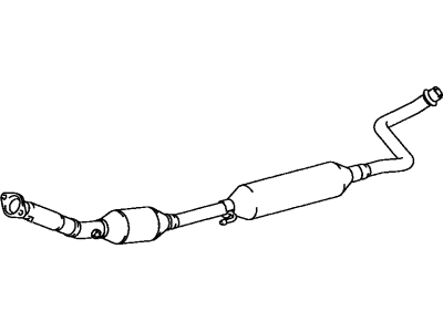 2000 Toyota Echo Exhaust Pipe - 17410-21160