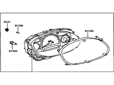 Toyota Echo Instrument Cluster - 83800-5C100