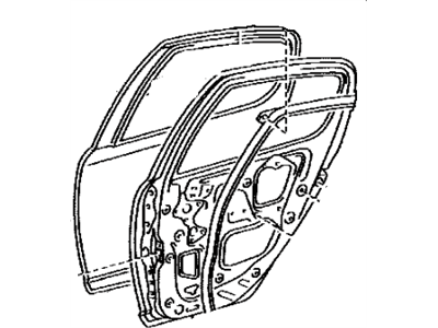 Toyota 67003-52080 Panel Sub-Assy, Rear Door, RH