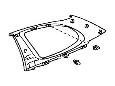 Toyota 62480-52020-B1 Garnish, Roof Side, Inner LH