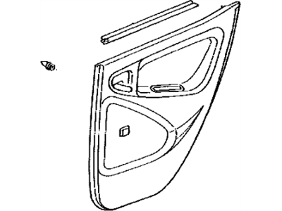 Toyota 67630-52180-E0 Board Sub-Assy, Rear Door Trim, RH