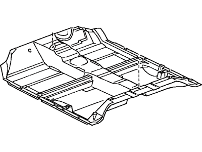 Toyota 58500-52141-A1 Carpet Assy, Front Floor, Front