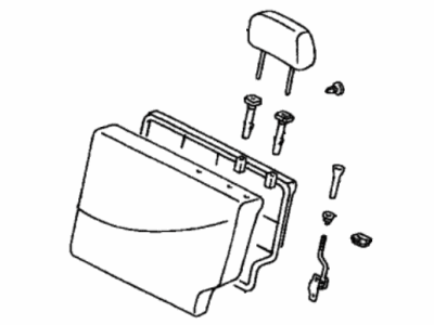 Toyota 71490-52150-B3 Back Assembly, Rear Seat, LH