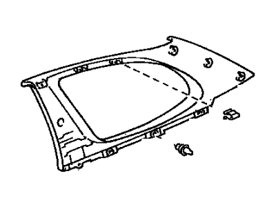 Toyota 62470-52020-B0 Garnish, Roof Side, Inner RH