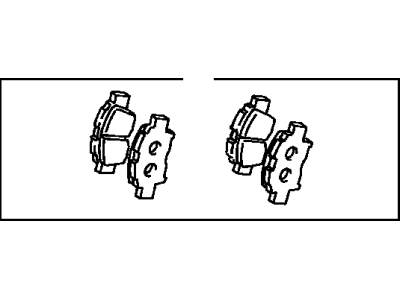 Toyota 04465-17140 Front Disc Brake Pad Kit