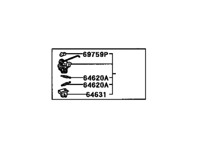 2001 Toyota Echo Door Lock - 64610-52040