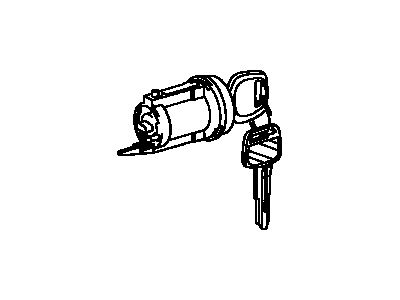 Toyota 69057-20480 Cylinder & Key Set, Ignition Switch Lock