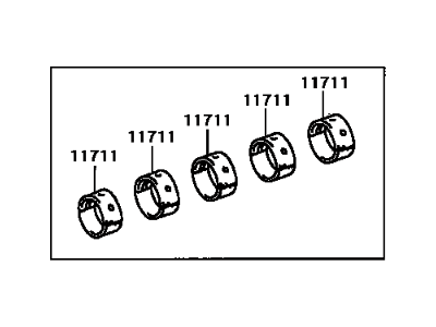 Toyota 11704-21031 Bearing Set, Crankshaft