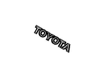 Toyota 75446-52020 Back Door Name Plate, No.6