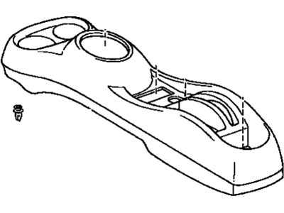 Toyota 58911-52010-E0 Box Sub-Assy, Console, Rear