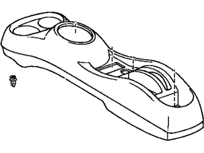 Toyota 58911-52020-B2 Box Sub-Assy, Console, Rear