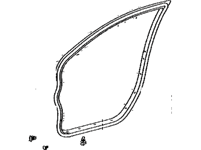 Toyota 67862-01050 Weatherstrip, Front Door, LH