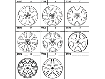 2008 Toyota Matrix Wheel Cover - 42621-AB080