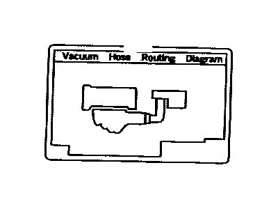 Toyota 17792-22050 Plate, Engine Vacuum Hose Information